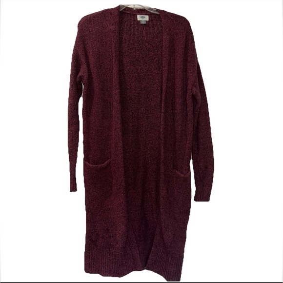 Old Navy Burgundy Duster Cardigan Women’s XS - Picture 1 of 6